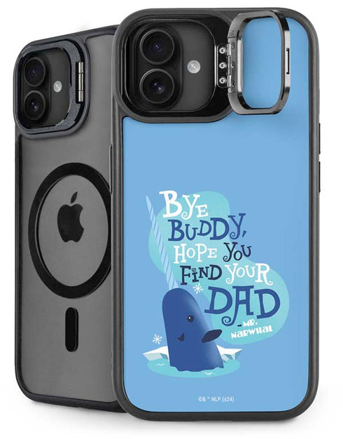 Elf Mr. Narwhal Farewell iPhone 16 Kickstand Case