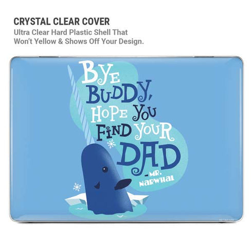 Elf Mr. Narwhal Farewell MacBook Pro 15in (2016-19) Case plus Skin