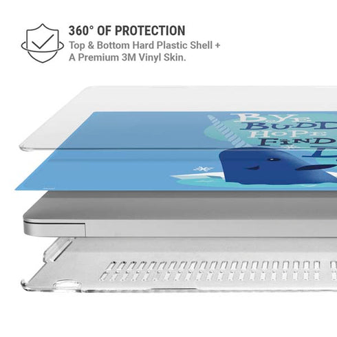 Elf Mr. Narwhal Farewell MacBook Pro 15in (2016-19) Case plus Skin