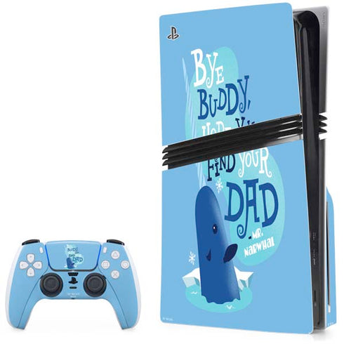 Elf Mr. Narwhal Farewell PS5 Pro Disk Bundle Skin