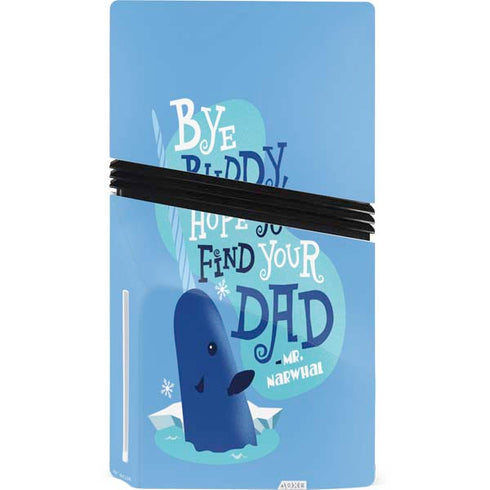 Elf Mr. Narwhal Farewell PS5 Pro Disk Console Skin
