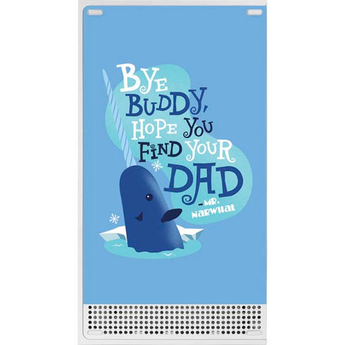 Elf Mr. Narwhal Farewell Xbox Series S Console Skin