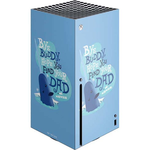Elf Mr. Narwhal Farewell Xbox Series X Console Skin