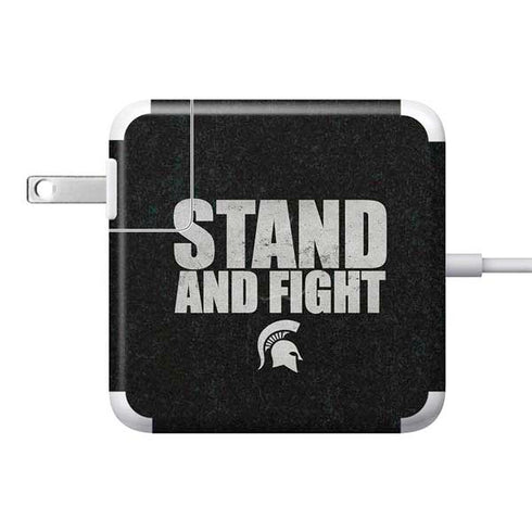 Michigan State University Stand and Fight 85W Power Adapter (15 and 17 inch MacBook Pro Charger) Skin