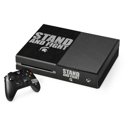 Michigan State University Stand and Fight Xbox One Console and Controller Bundle Skin