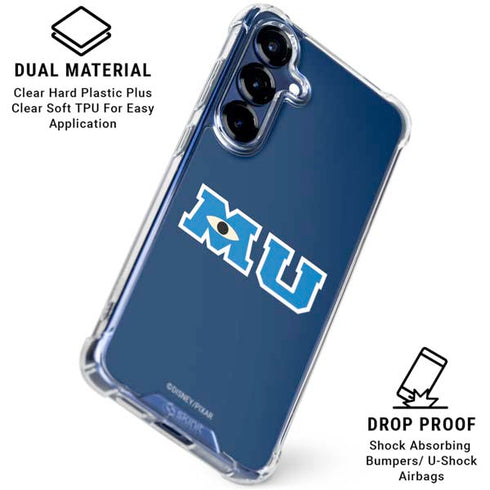 Disney Monsters University MU Logo Galaxy S25 Clear Case