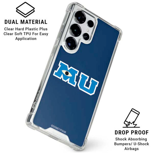 Disney Monsters University MU Logo Galaxy S26 Ultra Clear Case