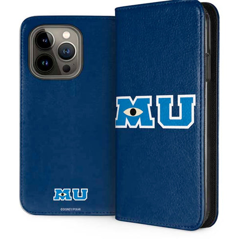 Disney Monsters University MU Logo iPhone 13 Pro Folio Case