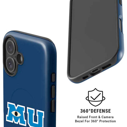 Disney Monsters University MU Logo iPhone 16 Magsafe Impact Case