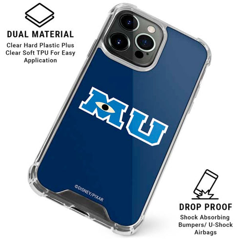 Disney Monsters University MU Logo iPhone 16 Pro Clear Case