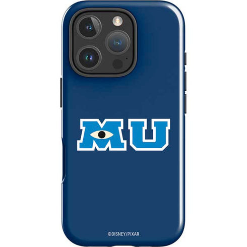 Disney Monsters University MU Logo iPhone 16 Pro Impact Case
