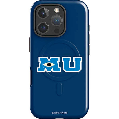 Disney Monsters University MU Logo iPhone 16 Pro Magsafe Impact Case