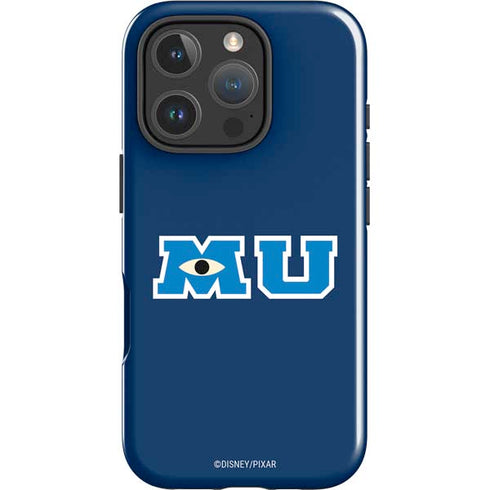 Disney Monsters University MU Logo iPhone 16 Pro Max Impact Case