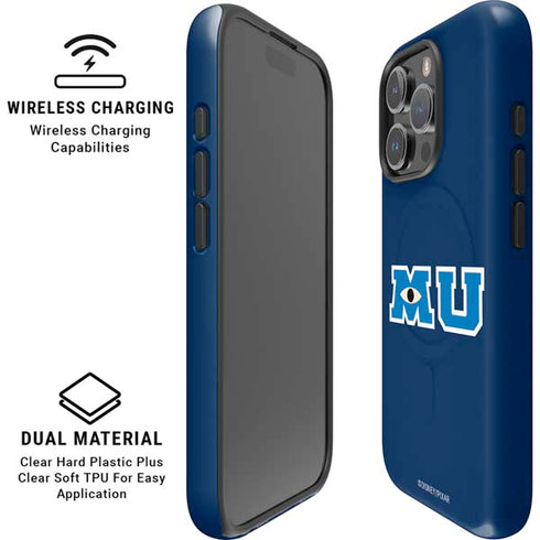 Disney Monsters University MU Logo iPhone 16 Pro Max Magsafe Impact Case