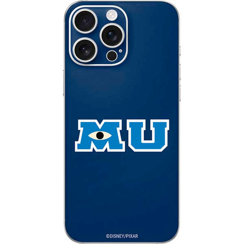 Disney Monsters University MU Logo iPhone 16 Pro Max Skin