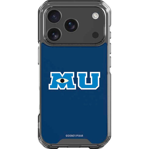 Disney Monsters University MU Logo iPhone 17 Pro Clear Case