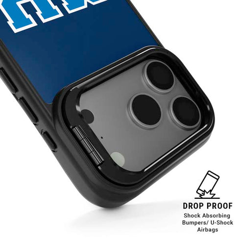 Disney Monsters University MU Logo iPhone 17 Pro Max Kickstand Case