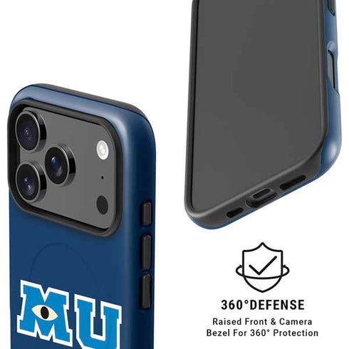 Disney Monsters University MU Logo iPhone 17 Pro Max Magsafe Impact Case