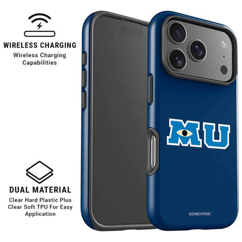 Disney Monsters University MU Logo iPhone 17 Pro Max Magsafe Impact Case