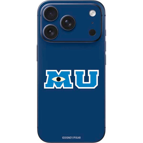 Disney Monsters University MU Logo iPhone 17 Pro Max Skin