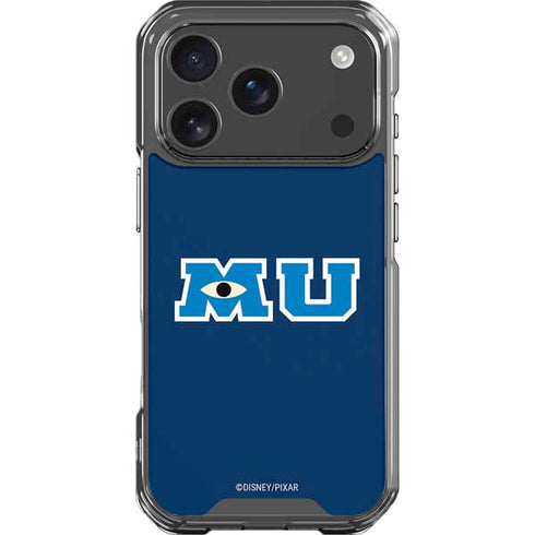 Disney Monsters University MU Logo iPhone 18 Pro Clear Case