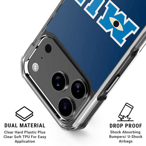 Disney Monsters University MU Logo iPhone 18 Pro Clear Case