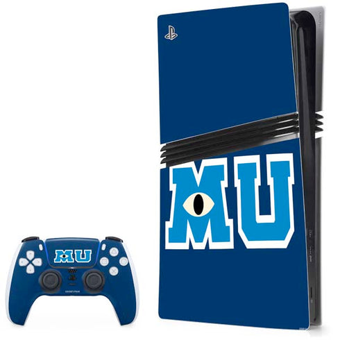 Disney Monsters University MU Logo PlayStation PS5 Skins
