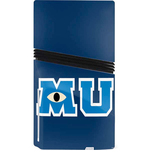 Disney Monsters University MU Logo PS5 Pro Disk Bundle Skin