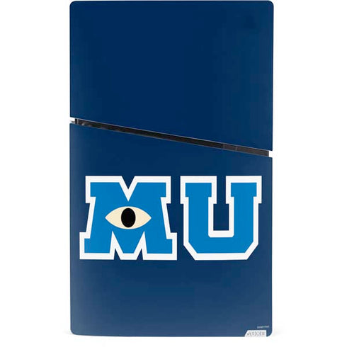 Disney Monsters University MU Logo PS5 Slim Digital Edition Console Skin