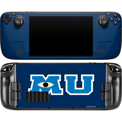 Disney Monsters University MU Logo Steam Deck Handheld Gaming Computer OLED Skin