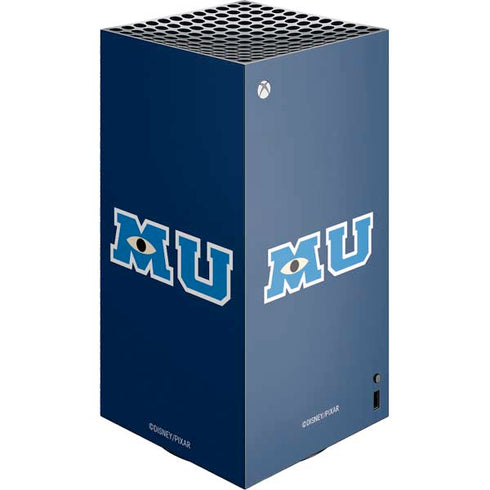Disney Monsters University MU Logo XBox Series X Digital Edition Console Skin