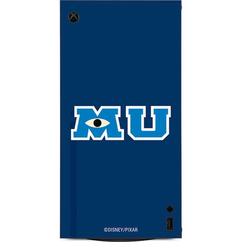 Disney Monsters University MU Logo XBox Series X Digital Edition Console Skin
