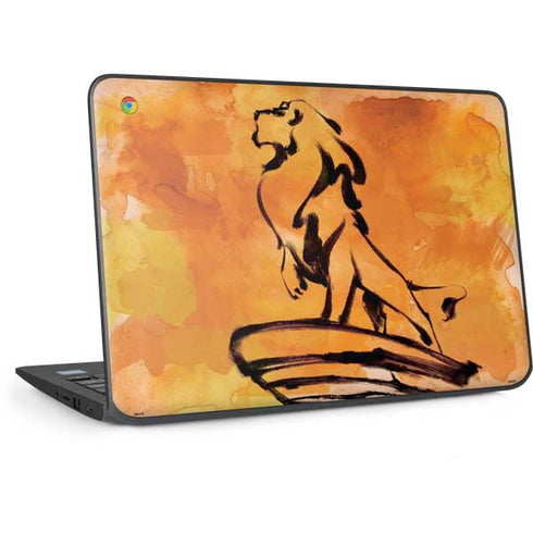 Disney The Lion King Mufasa Water Color Art HP Chromebook Skin