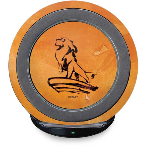 Disney The Lion King Mufasa Water Color Art Fast Charge Wireless Charging Stand Skin