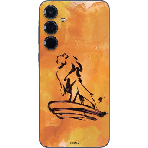 Disney The Lion King Mufasa Water Color Art Galaxy A35 5G Skin