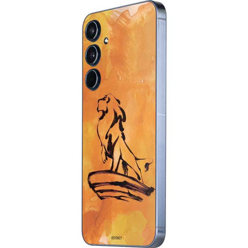 Disney The Lion King Mufasa Water Color Art Galaxy A35 5G Skin
