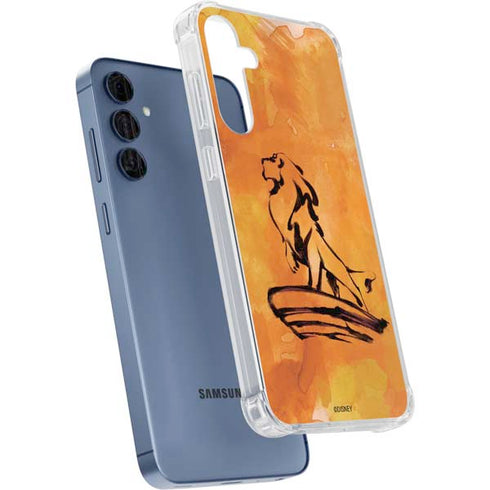 Disney The Lion King Mufasa Water Color Art Galaxy A55 5G Clear Case
