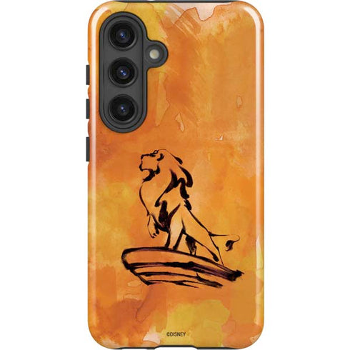Disney The Lion King Mufasa Water Color Art Galaxy S25 Impact Case