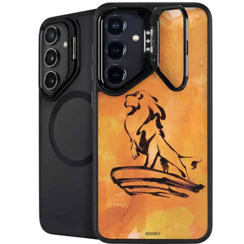 Disney The Lion King Mufasa Water Color Art Galaxy S25 Kickstand Case