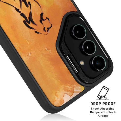 Disney The Lion King Mufasa Water Color Art Galaxy S25 Plus Kickstand Case
