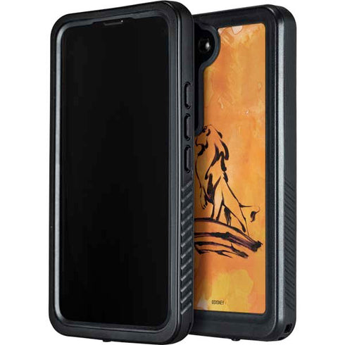 Disney The Lion King Mufasa Water Color Art Galaxy S24 Plus Waterproof Case