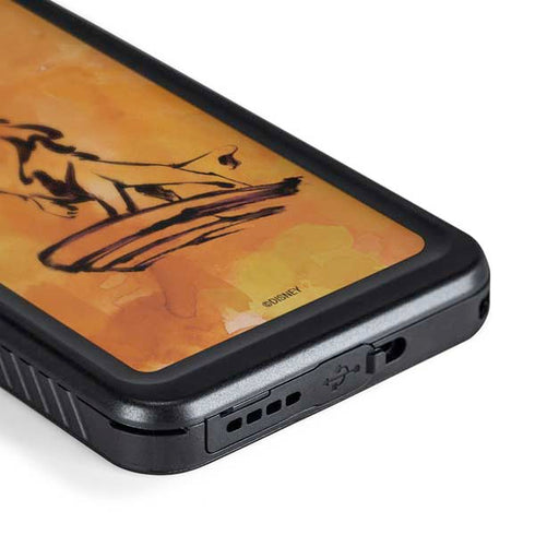 Disney The Lion King Mufasa Water Color Art Galaxy S24 Plus Waterproof Case