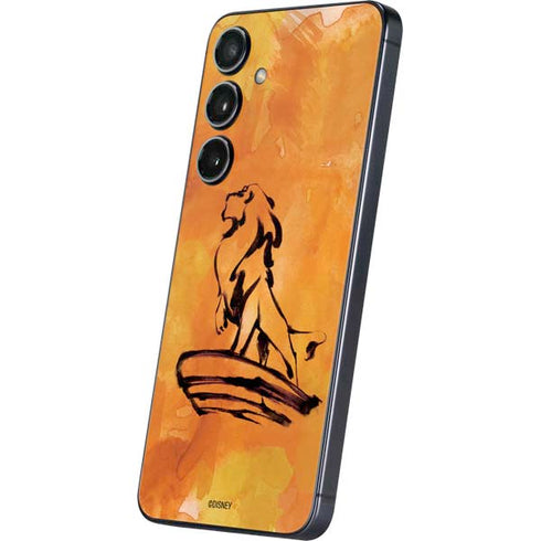 Disney The Lion King Mufasa Water Color Art Galaxy S25 Skin