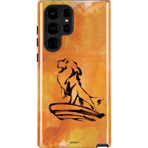 Disney The Lion King Mufasa Water Color Art Galaxy Cases