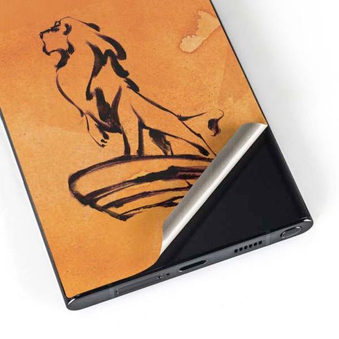 Disney The Lion King Mufasa Water Color Art Galaxy S25 Ultra Skin