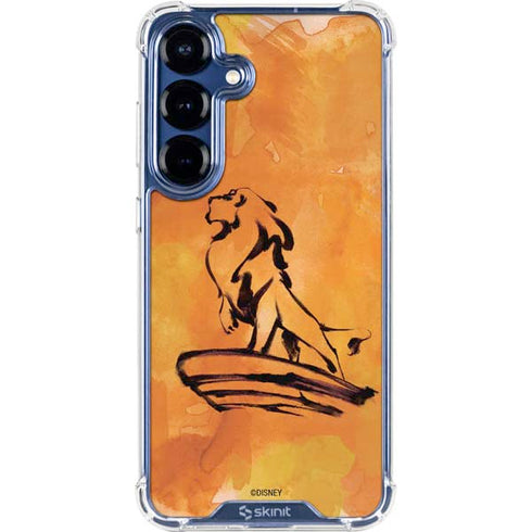 Disney The Lion King Mufasa Water Color Art Galaxy S25 Clear Case
