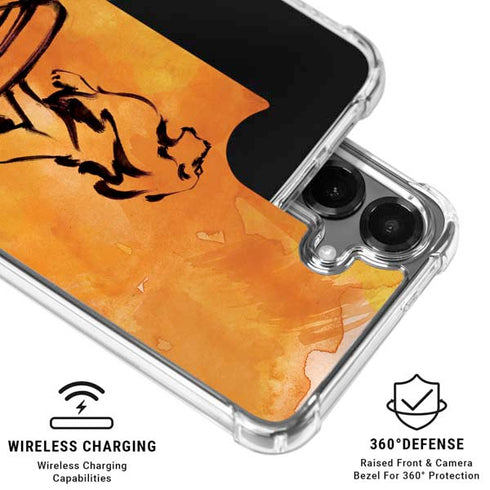 Disney The Lion King Mufasa Water Color Art Galaxy S26 Clear Case