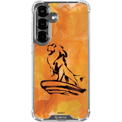 Disney The Lion King Mufasa Water Color Art Galaxy S26 Plus Clear Case