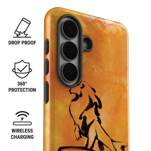 Disney The Lion King Mufasa Water Color Art Galaxy S26 Plus Impact Case