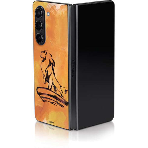 Disney The Lion King Mufasa Water Color Art Galaxy Z Fold5 5G Skin